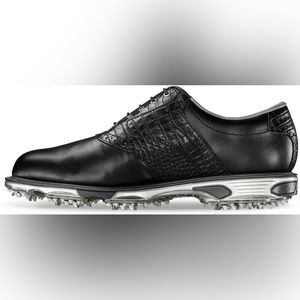 Men’s FJ Black Lace Up Gallivanter Golf Shoes Size 11